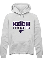 Isaac Koch Rally K-State Wildcats Mens NIL Stacked Box Long Sleeve Hoodie