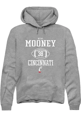 Nijal Mooney  Rally Cincinnati Bearcats Mens Graphite NIL Sport Icon Long Sleeve Hoodie