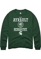 Julia Ayrault Rally Michigan State Spartans Mens NIL Sport Icon Long Sleeve Crew Sweatshirt