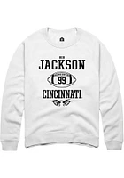 Rob Jackson Rally Cincinnati Bearcats Mens NIL Sport Icon Long Sleeve Crew Sweatshirt