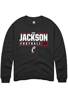 Rob Jackson Rally Cincinnati Bearcats Mens NIL Stacked Box Long Sleeve Crew Sweatshirt