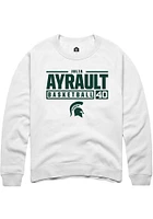 Julia Ayrault Rally Michigan State Spartans Mens NIL Stacked Box Long Sleeve Crew Sweatshir