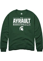 Julia Ayrault Rally Michigan State Spartans Mens NIL Stacked Box Long Sleeve Crew Sweatshir