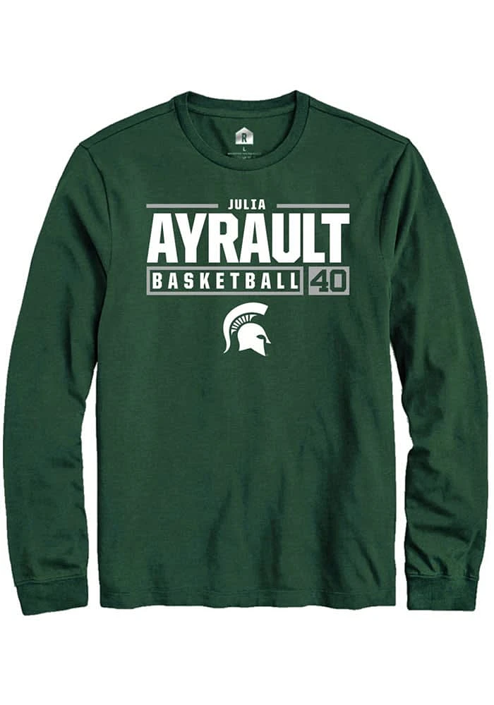 Julia Ayrault Michigan State Spartans Rally NIL Stacked Box Long Sleeve T Shirt
