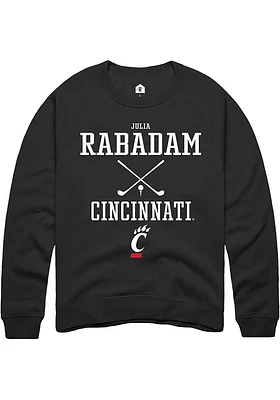 Julia Rabadam Rally Cincinnati Bearcats Mens NIL Sport Icon Long Sleeve Crew Sweatshirt