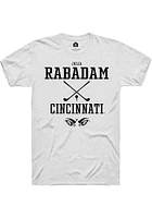Julia Rabadam  Cincinnati Bearcats White Rally NIL Sport Icon Short Sleeve T Shirt