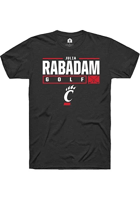 Julia Rabadam Cincinnati Bearcats Rally NIL Stacked Box Short Sleeve T Shirt