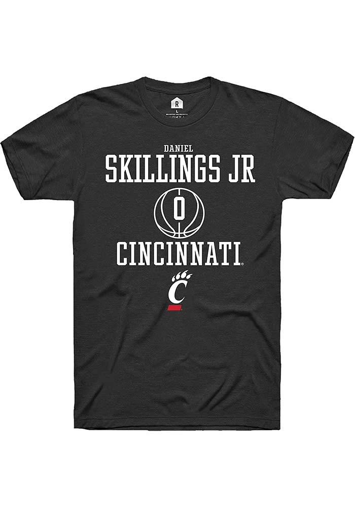 Daniel Skillings Jr. Cincinnati Bearcats Rally NIL Sport Icon Short Sleeve T Shirt