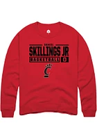 Daniel Skillings Jr.  Rally Cincinnati Bearcats Mens Red NIL Stacked Box Long Sleeve Crew Sweatshi..