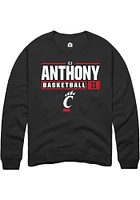 CJ Anthony Rally Cincinnati Bearcats Mens NIL Stacked Box Long Sleeve Crew Sweatshirt