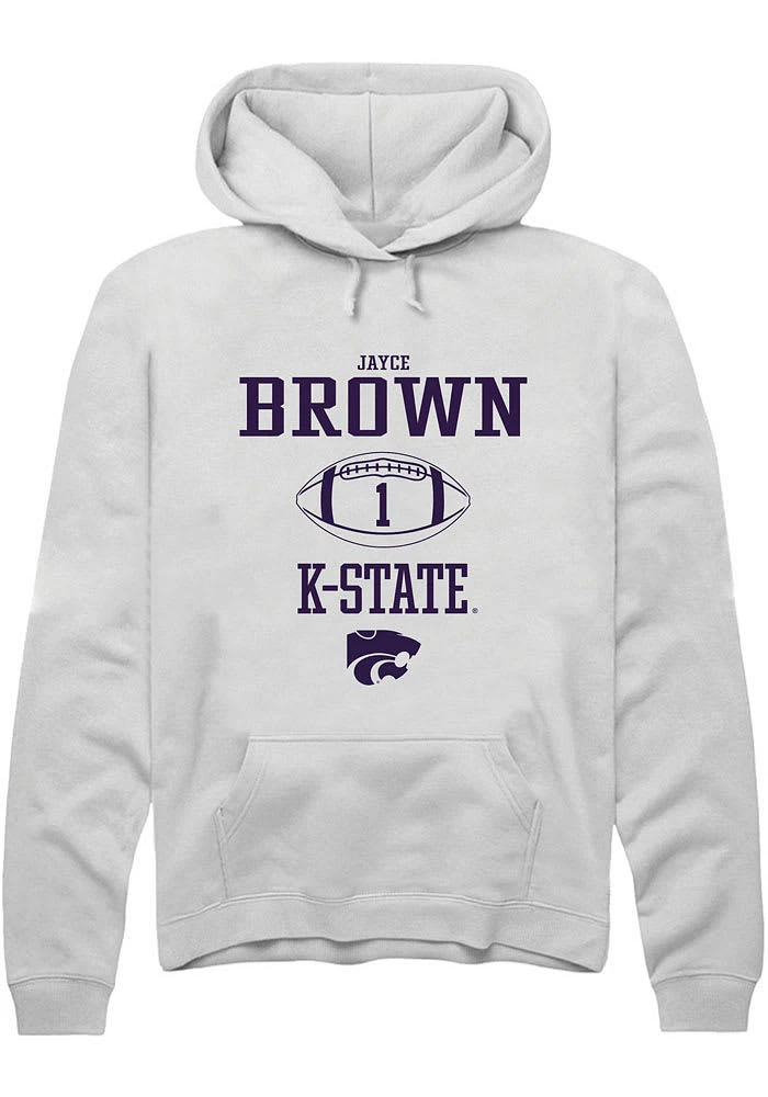Jayce Brown Rally K-State Wildcats Mens NIL Sport Icon Long Sleeve Hoodie