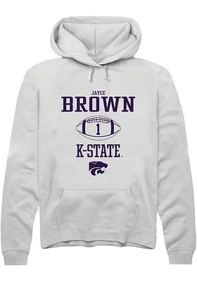 Jayce Brown Rally K-State Wildcats Mens NIL Sport Icon Long Sleeve Hoodie