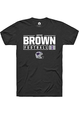 Jayce Brown K-State Wildcats Rally NIL Stacked Box Short Sleeve T Shirt