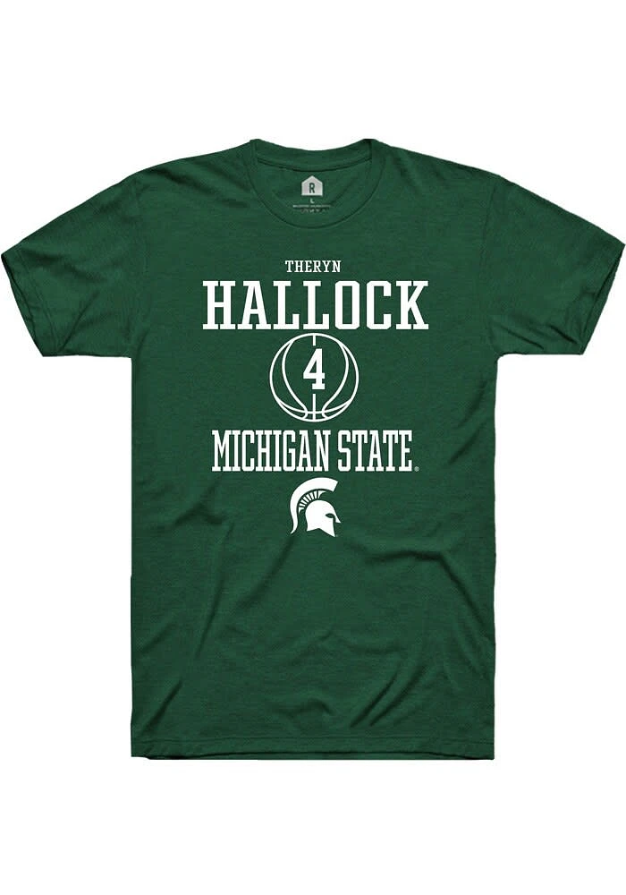 Theryn Hallock Michigan State Spartans Rally NIL Sport Icon Short Sleeve T Shirt
