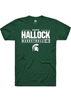 Theryn Hallock Michigan State Spartans Rally NIL Stacked Box Short Sleeve T Shirt