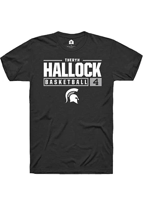Theryn Hallock Michigan State Spartans Rally NIL Stacked Box Short Sleeve T Shirt
