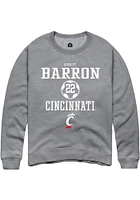 Ashley Barron  Rally Cincinnati Bearcats Mens Graphite NIL Sport Icon Long Sleeve Crew Sweatshir..