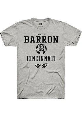 Ashley Barron  Cincinnati Bearcats Ash Rally NIL Sport Icon Short Sleeve T Shirt