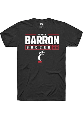 Ashley Barron Cincinnati Bearcats Rally NIL Stacked Box Short Sleeve T Shirt