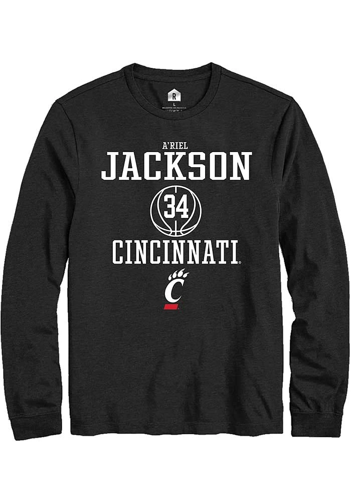 A'riel Jackson Cincinnati Bearcats Rally NIL Sport Icon Long Sleeve T Shirt