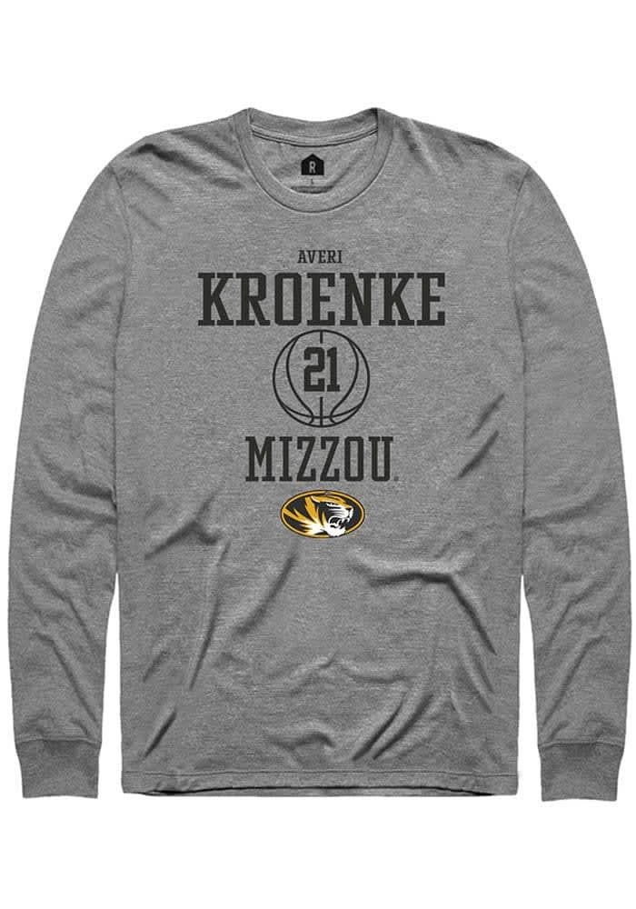 Averi Kroenke Missouri Tigers Graphite Rally NIL Sport Icon Long Sleeve T Shirt