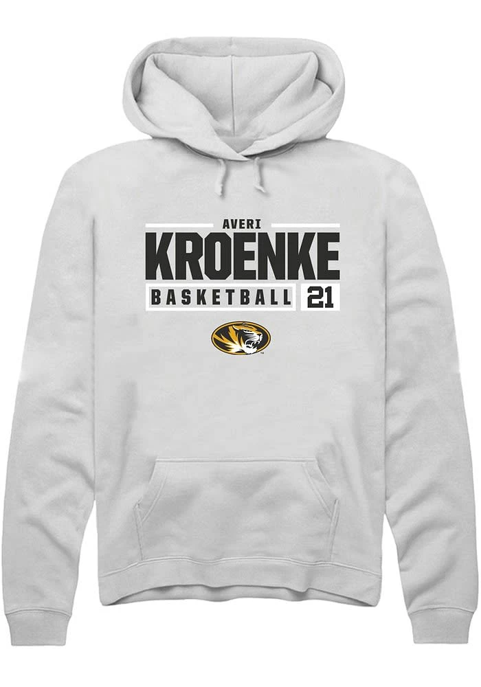 Averi Kroenke Rally Missouri Tigers Mens NIL Stacked Box Long Sleeve Hoodie