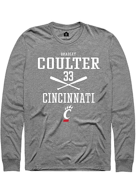 Bradley Coulter  Cincinnati Bearcats Graphite Rally NIL Sport Icon Long Sleeve T Shirt