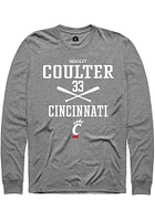 Bradley Coulter  Cincinnati Bearcats Graphite Rally NIL Sport Icon Long Sleeve T Shirt