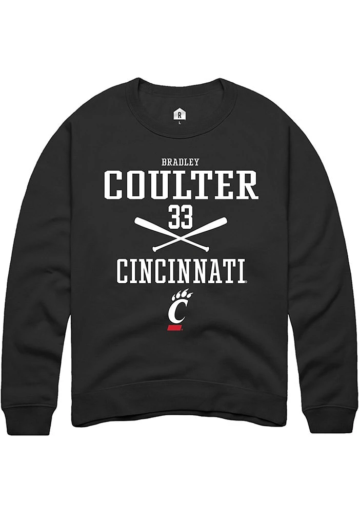 Bradley Coulter Rally Cincinnati Bearcats Mens NIL Sport Icon Long Sleeve Crew Sweatshirt