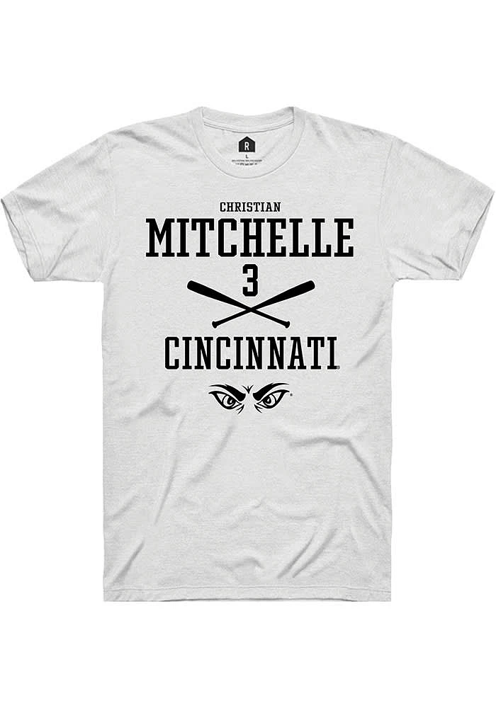 Christian Mitchelle Cincinnati Bearcats Rally NIL Sport Icon Short Sleeve T Shirt