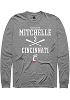 Christian Mitchelle  Cincinnati Bearcats Graphite Rally NIL Sport Icon Long Sleeve T Shirt