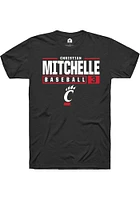 Christian Mitchelle Cincinnati Bearcats Rally NIL Stacked Box Short Sleeve T Shirt