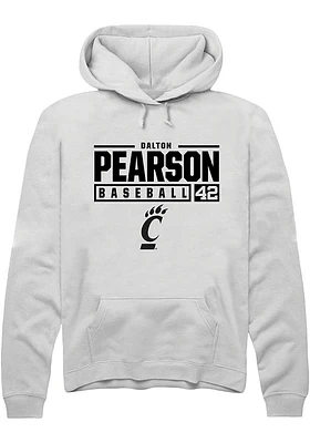 Dalton Pearson Rally Cincinnati Bearcats Mens NIL Stacked Box Long Sleeve Hoodie