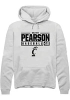 Dalton Pearson Rally Cincinnati Bearcats Mens NIL Stacked Box Long Sleeve Hoodie