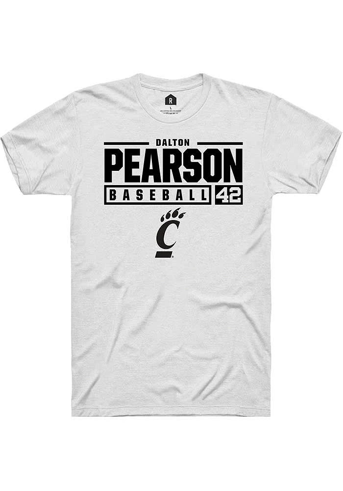 Dalton Pearson Cincinnati Bearcats Rally NIL Stacked Box Short Sleeve T Shirt