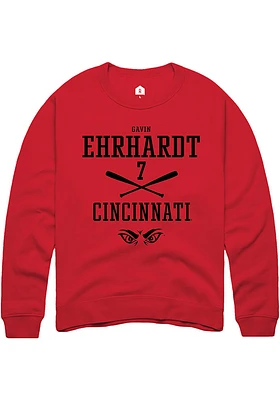 Gavin Ehrhardt Rally Cincinnati Bearcats Mens NIL Sport Icon Long Sleeve Crew Sweatshirt