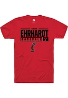 Gavin Ehrhardt Cincinnati Bearcats Rally NIL Stacked Box Short Sleeve T Shirt