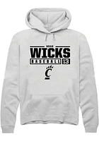 Noah Wicks Rally Cincinnati Bearcats Mens NIL Stacked Box Long Sleeve Hoodie