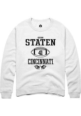 Quinn Staten Rally Cincinnati Bearcats Mens NIL Sport Icon Long Sleeve Crew Sweatshirt