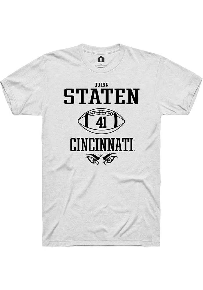 Quinn Staten Cincinnati Bearcats Rally NIL Sport Icon Short Sleeve T Shirt