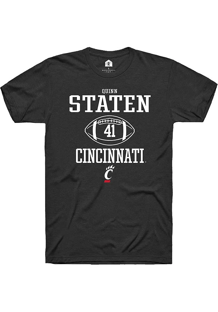 Quinn Staten Cincinnati Bearcats Rally NIL Sport Icon Short Sleeve T Shirt