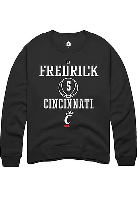 Cj Fredrick Rally Cincinnati Bearcats Mens NIL Sport Icon Long Sleeve Crew Sweatshirt