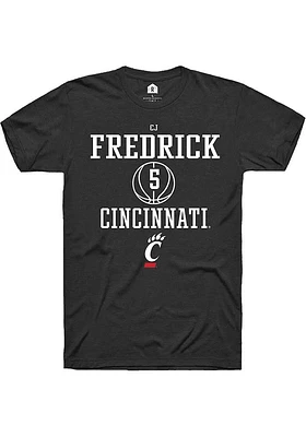 Cj Fredrick Cincinnati Bearcats Rally NIL Sport Icon Short Sleeve T Shirt