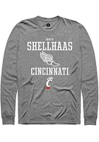 Brock Shellhaas  Cincinnati Bearcats Graphite Rally NIL Sport Icon Long Sleeve T Shirt