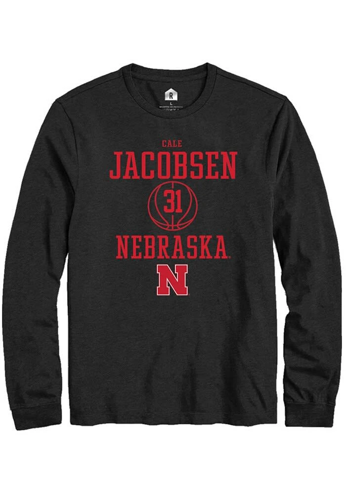 Cale Jacobsen Nebraska Cornhuskers Rally NIL Sport Icon Long Sleeve T Shirt