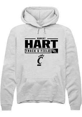 Robert Hart Rally Cincinnati Bearcats Mens NIL Stacked Box Long Sleeve Hoodie