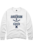 Aedan Anderson Rally Xavier Musketeers Mens NIL Sport Icon Long Sleeve Crew Sweatshirt