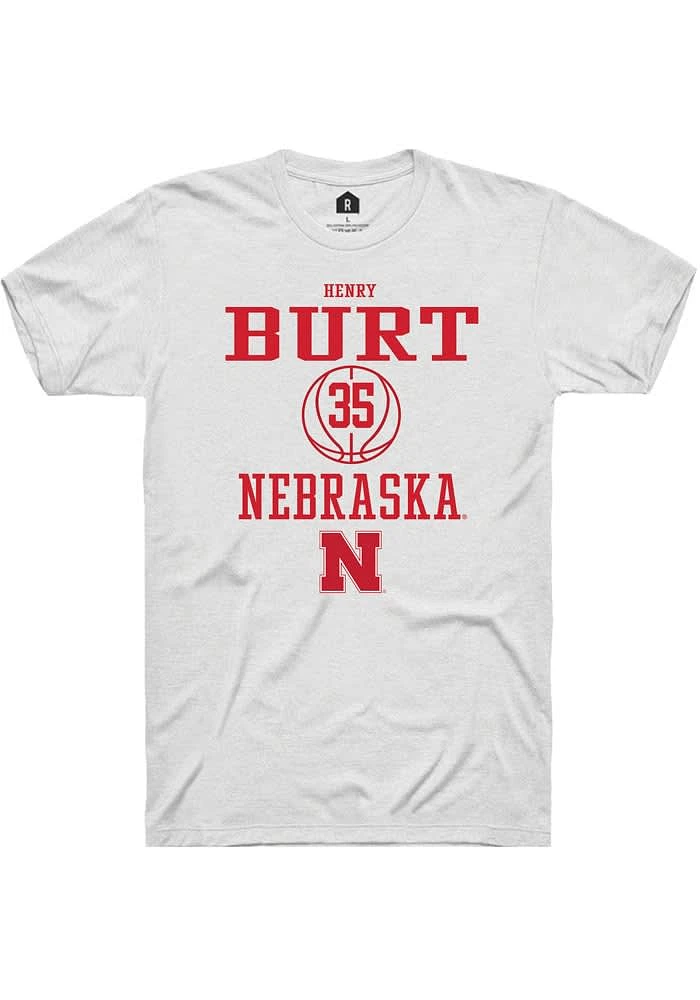 Henry Burt Nebraska Cornhuskers Rally NIL Sport Icon Short Sleeve T Shirt