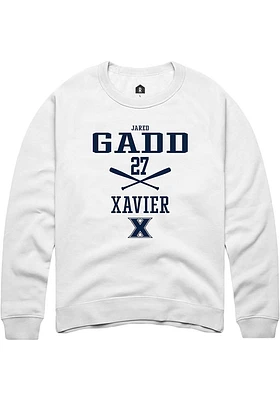 Jared Gadd Rally Xavier Musketeers Mens NIL Sport Icon Long Sleeve Crew Sweatshirt