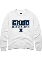 Jared Gadd Rally Xavier Musketeers Mens NIL Stacked Box Long Sleeve Crew Sweatshirt